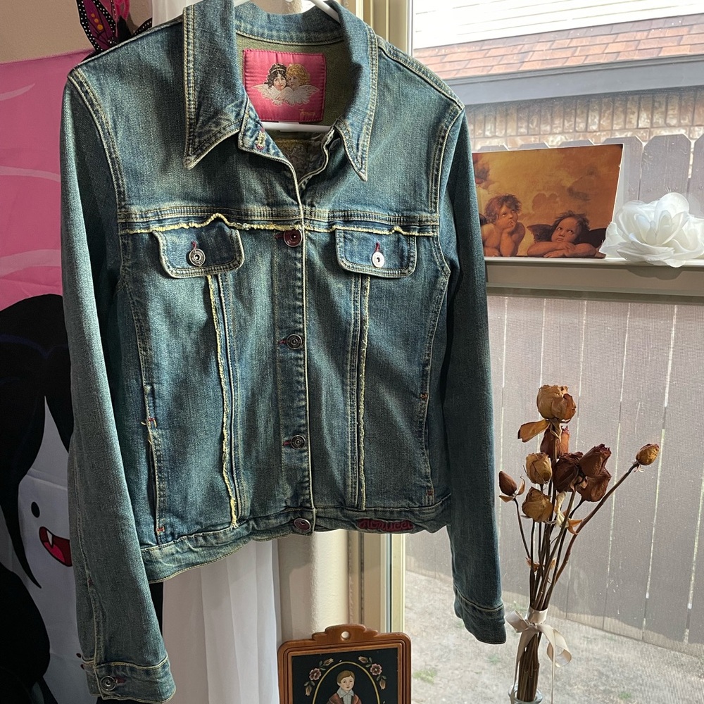 Vintage y2k Fiorucci floral denim jacket - Picture 13 of 17